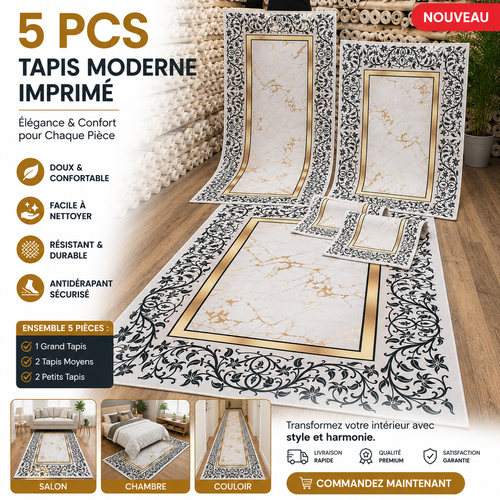Pack 5 Tapis imprime